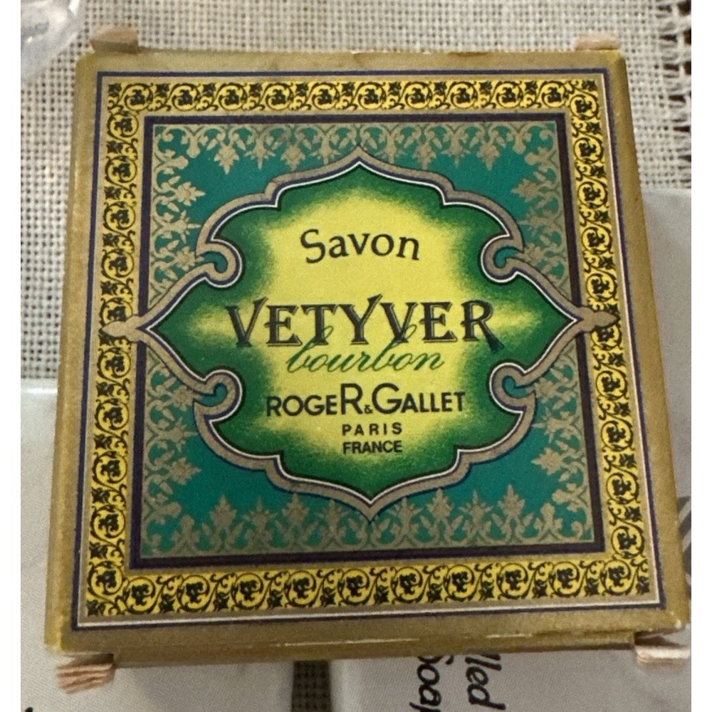 Lot of 4 Vintage Roger & Gallet Vetyver Bourbon Soaps - Trusthouse Forte Hotels
